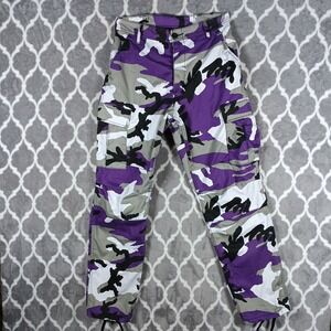 Rothco Camo Cargo Pants Men Size Small Purple Baggy Streetwear BDU